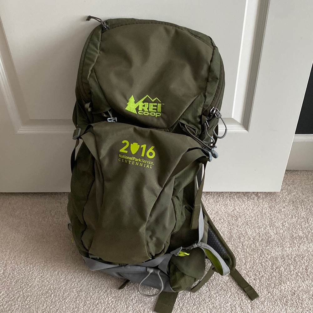 Forest Green REI Co-op National Park Service Traverse 28 Backpack